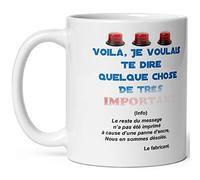 Kalféa Mug humour raté message important panne d'encre tasse drole haute qualité idée cadeau rigolo et fun anniversaire fete Noel homme femme ami collegue oncle tante papa maman