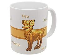 Kalféa Mug Signe du Zodiaque bélier Tasse Astrologique rétro avec qualités Mug Idée Cadeau Originale Famille Parent Anniversaire Noel Fete Amis collègue