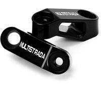Kalgh-Pour Ducati Multistrada 950 950s 1200 Enduro 1200s 1260 Enduro 1260s V4 S Chaque Année Moto Rétroviseur Risers Extenders Accessoires (Noir)
