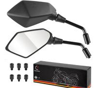 Kalgh-Universal Retroviseur Moto E-Mark,Rétroviseurs Latéraux 2x Filetage À Droite M10,2x Filetage À Droite M8+1x Filetage À Gauche M10,1x Filetage À Gauche Quad Roller Atv Moped 1 Paire
