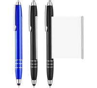 Kalhj-3 Pièces Stylos À Bille En Métal Stylos À Bille Rétractable Avec Gomme Stylo Avec Feuille De Triche Stylos De Tricheur Avec Recharges Bleues Stylo Avec Antisèche Pour Ecole Bureau