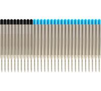 Kalhj-30 Pcs Recharge De Stylo Bille Multifonction,10 Noirs Et 20 Bleusrecharges Stylo Bille Universelles,10cm,Pointe Moyenne 1 Mm,Recharge Stylo,Compatible Stylo Multifonction,Bureau,École,Maison