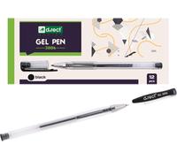 Kalhj-3006 Lot De 12 Stylos À Encre Gel Avec Manche Ergonomique Et Boîtier Transparent Noir