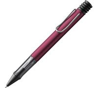 Kalhj-Al-Star Black Purple-Stylo À Bille Avec Grip Transparent Et Ergonomique-Corps En Aluminium Léger-Avec Recharge M 16 De Pointe Moyenne Et De Grande Capacité En Noir
