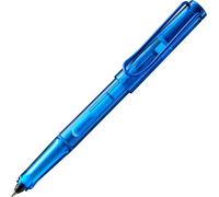 KALHJ-Balloon 311 Stylo Roller Entièrement Transparent De Couleur Bleue Avec Poignée Distinctive Et Clip En Métal Revêtu Par Pulvérisation-Avec Cartouche De Stylo Roller-Largeur De Trait B