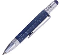 Kalhj-Construction Liliput Pip25/Bl-Stylo À Bille Multi-Tâches-Règle Centimètre/Pouce-Tournevis Plat/Cruciforme-Taille S-Mine Bleue