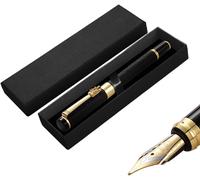 Kalhj-Fountain Pen Stylo Plume,En Métal,Largeur De Trait De 0,5 Mm,Avec Poignée Ergonomique,Corps Mat,Écriture Fluide Pour Journaling,Calligraphie