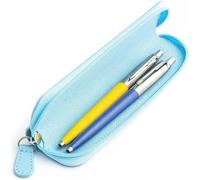 Kalhj-Jotter Stylo À Bille,Jaune Soleil,Bleu Denim,Coffret Cadeau Avec Étui Bleu Vif 1 Unité (Lot De 1)