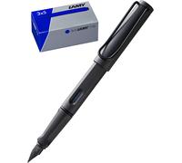 Kalhj-Lot De 1 Stylo Plume Safari 017 Pour Gauchers Et 1 Lot De 3 Cartouches D'encre T10 Dans Un Carton D'origine-Couleur De L'encre : Bleu