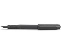 KALHJ-Perkeo All Black 10001817 Stylo-Plume Pour Cartouches D'Encre,Pour Débutants,Noir,Avec Poignée Ergonomique Pour Une Écriture Confortable,Largeur De La Plume : M (Moyenne) 14 Cm