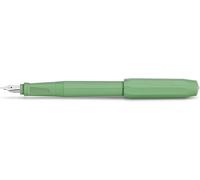 KALHJ-Perkeo Stylo-Plume,Pour Cartouches D'Encre,Pour Débutants,Avec Poignée Ergonomique Pour Une Écriture Confortable,Largeur De Plume : M (Moyenne),Couleur Vert Jungle,15,5 Cm