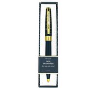 Kalhj-Stylo Bille Rétractable "Mon Grand Père"-Bleu Nuit&or-Cadeau Unique Et Personnel-Confort D'écriture-Écrin Élegant Et Design