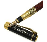 Kalhj-Stylo Plume Au Design Baroque Fournit Avec Deux Cartouches Courtes Et Une Cartouche Rechargeable.Ce Stylo Est Livré Dans Son Écrin Du Même Nom Afin D¿Éviter Toute Détérioration.