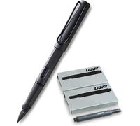 Kalhj-Stylo Plume Safari-Pointe : F.,Umbra+10 Patronen Schwarz,Füllfederhalter Safari
