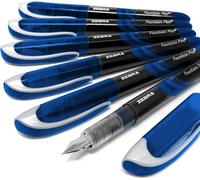 Kalhj-Zebra Fuente Lot De 6 Stylos Plume Jetables Encre Bleue