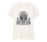Kali Hindou Goddess Sacred Power Divine Line Art T-Shirt Haut de Gamme