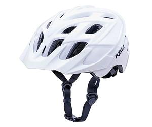 Kali Protective Chakra Solo Casque de vélo pour Adulte Enduro, Trial et Mountian avec Remplacement à Vie en Cas d'accident - Blanc uni S/M