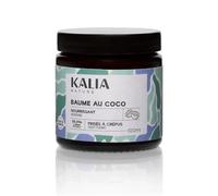 Kalia Nature - Baume au Coco 100 ml - Baume cheveux frisés - Nourrit, assouplit et protège - Soin sans rinçage cheveux frisés, crépus