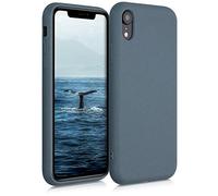 kalibri Coque Compatible avec Apple iPhone XR - Coque étui de Protection écologique Flexible - Caméra protégée - Ardoise foncée