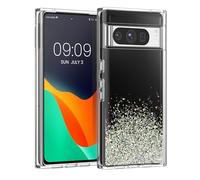 kalibri Coque Compatible avec Google Pixel 8 Pro Coque - Coque de Protection pour Téléphone en Acrylique Paillette Transparent - argenté