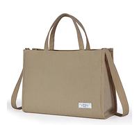 KALIDI Tote Bag Women Crossbody Corduroy Bag XL Casual Tote with Zipper Fashion Shoulder Handbag Large Hobo Crossbody Purse