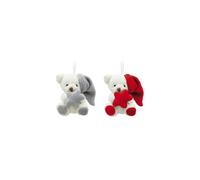 KALIDOU-Suspension Ours Peluche avec Bonnet et Étoile 8 cm Multicolore Coin des Enfants