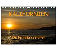 KALIFORNIEN Küstenimpressionen (Wandkalender 2026 DIN A4 quer), CALVENDO Monatskalender: von San Francisco bis Los Angeles