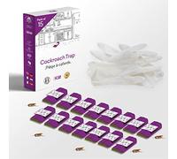 KALIGEN Piege a Cafards Professionnel [Lot de 15] - Anti Cafard Maison Puissant - Piege Collant Blattes Sans Insecticide - Traitement Complet