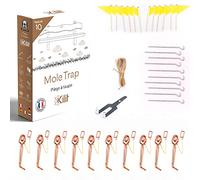 KALIGEN Piege a Taupe Professionnel [Lot de 10] - Piege Putange Mecanique Reutilisable - Anti Taupe Jardin sans Poison - Grandes Surfaces