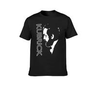 KALIKADUO Stanley Kubrick Unisex 100% Cotton Short-Sleeve T-Shirts Black XL