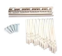 Kalimba 17 Clés Acier, Kit Pièces Rechange pour Piano à Pouce | Mbira Africain, Diy Instrument, pour Débutants Musicien, Pièces de Rechange