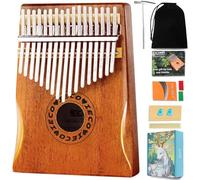 Kalimba 17 Clés Piano à Pouce pour Adolescents Adulte Professionnel Kalimba Instrument avec Étui de Protection Instruction D'étude Marteau D'accord