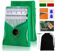 Kalimba 17 Clés Pouce Piano - Piano à Doigts Portable Mbira Sanza Instrument Marimbas de Musique Professionnel avec Instruction D'étude Marteau D'accord Cadeau Pour Enfants Adultes