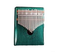 Kalimba léger et portable 21 touches en acajou, avec marteau d'accordage et livre de chansons pour débutants (bleu)