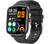 KALINCO Montre Connectée Femme Homme Enfant, 1,69" Smartwatch 100+ Modes Sportifs Podometre Moniteur de Fréquence Cardiaque Tension artérielle SpO2 Montre Intelligente Bracelet pour Android iOS