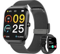KALINCO Montre Connectée Homme Femme, 1.85” AI Smartwatch avec Appel Bluetooth, Pression Artérielle, Stress, Podometre, Sommeil, Cardiofrequencemetre, 100+ Sport Bracelet, Cadeaux pour Android iOS