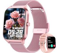 KALINCO Montre Connectée Homme Femme, 1.85” AI Smartwatch avec Appel Bluetooth, Pression Artérielle, Stress, Podometre, Sommeil, Cardiofrequencemetre, 100+ Sport Bracelet, Cadeaux pour Android iOS