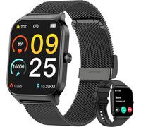 Kalinco Montre Connectée Homme Femme, 1.85¿ Ai Smartwatch Avec Appel Bluetooth, Pression Artérielle, Stress, Podometre, Sommeil, Cardiofrequencemetre, 100+ Sport Bracelet, Cadeaux Pour Android Ios