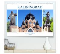 Kaliningrad - Das russische Königsberg (hochwertiger Premium Wandkalender 2026 DIN A2 quer), Kunstdruck in Hochglanz: Das alte Königsberg und das moderne Kaliningrad heute