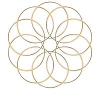 KALIONE Lot de 10 anneaux en métal doré de 5,1 cm pour loisirs créatifs, attrape-rêves en macramé à motif floral (doré, 5,1 cm), 2 Inch, 546344_10_9EZNU8L3Q