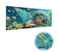 Kaliosy Grand kit d'art diamant 5D pour adultes elfe, forme spéciale, kit de peinture diamant géant pour décoration murale de la maison (30 x 60 cm)