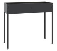 KALISSE®Lit Surélevée - Jardinière balcon | Bac à Fleurs Anthracite 100,5x40,5x90cm Acier galvanisé MagicFR05_13315511