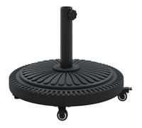 KALISSE Pied de parasol - avec Roues pour Pôles Ø38-48 mm 13 kg Rond 44162