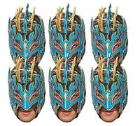 Kalisto WWE SMP419 Lot de 6 masques de lutte pour la famille, les amis et les fans