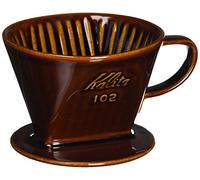 Kalita Dripper à café en céramique marron pour 2 à 4 tasses