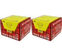 Kalita Wave Series KWF-185#22210 Lot de 2 filtres à café pour 2 à 4 personnes Blanc 50 feuilles