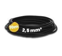 Kalitec 10m Câble H07V-K 2,5 mm² Noir - Fil Souple PVC pour Câblage | Toron de cuivre fin classe 5, idéal pour armoires électriques, machines et systèmes de signalisation jusqu'à 1000V.