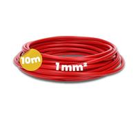 Kalitec 10m H05V-K 1mm² Rouge Câble de Câblage Flexible en PVC Ignifuge | Fil de cuivre nu classe 5 pour armoire de commande et automatisme. Gaine isolante certifiée HAR résistante à la chaleur.
