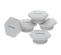 Kalitec 5X Bouchon Obturateur Hexagonal M20 en Plastique Gris, IP68