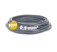 Kalitec Câble de Câblage H05V-K 0,5 mm² - Gris - 10 m - Fil de Commutation | Fil en cuivre nu souple de classe 5, gaine PVC ignifuge pour armoire électrique et automatisation, certifié HAR et IEC
